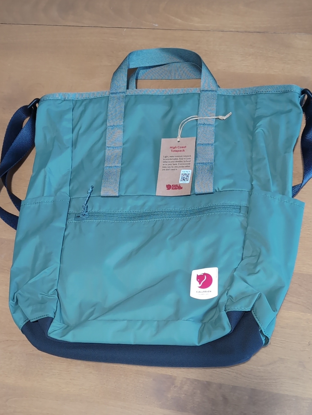 Fjallraven Teal Blue High Coast Tote